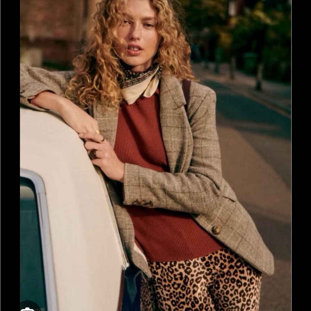 Sezane Haby Wool Blazer Jacket FR36 US4